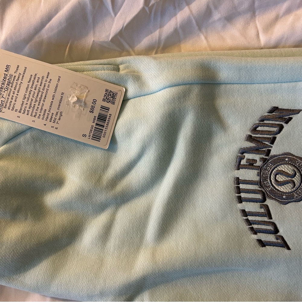 Lululemon Blue Scuba Shorts - Picture 2 of 3